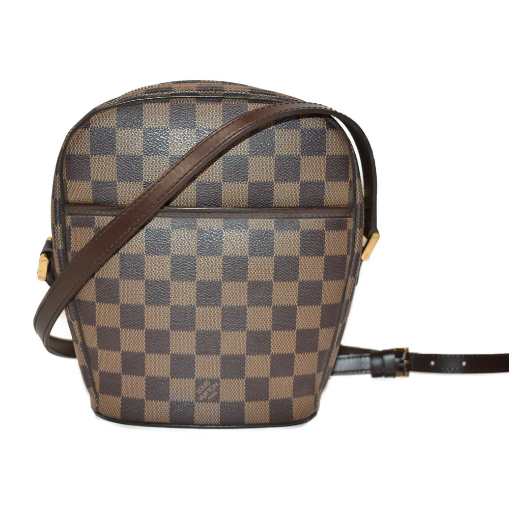 Louis Vuitton Instrument Panel Damier Ebene Brown Coated Canvas Shoulder Bag